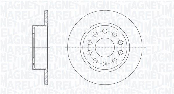 MAGNETI MARELLI stabdžių diskas 361302040115